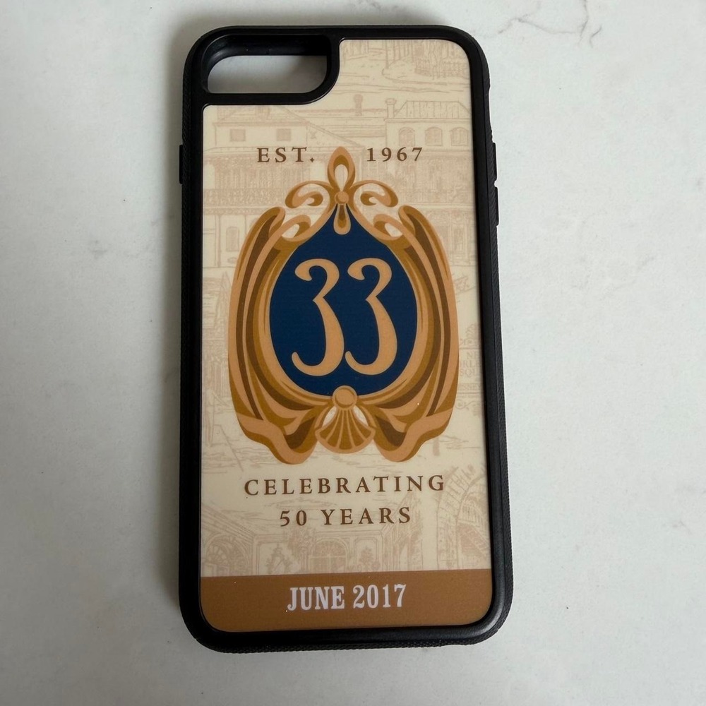 Disneyland Club 33 50th Anniversary D-Tech iPhone 7 Plus 8 Plus Case 2017 Rare